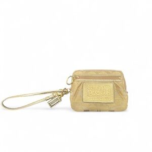 Coach Metallic Gold Wristlet